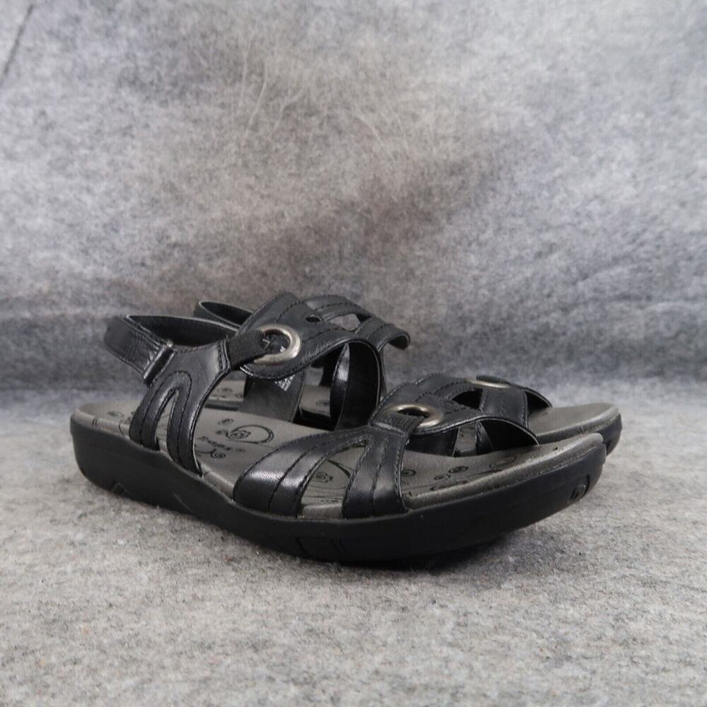Baretraps Shoes Womens 6 Sandals Fashion Comfort Casual Leather Adjustable Black